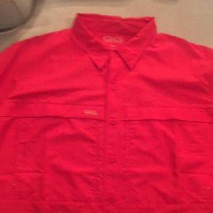 Men’s Fishing Shirt: Red